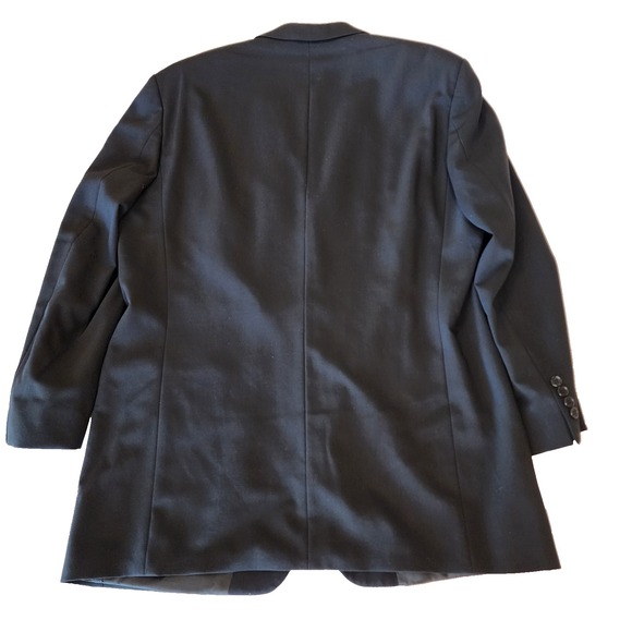 Hugo Boss Made In Turkey 100% Virgin Wool Black Suit Coat 46 L - Picture 11 of 11